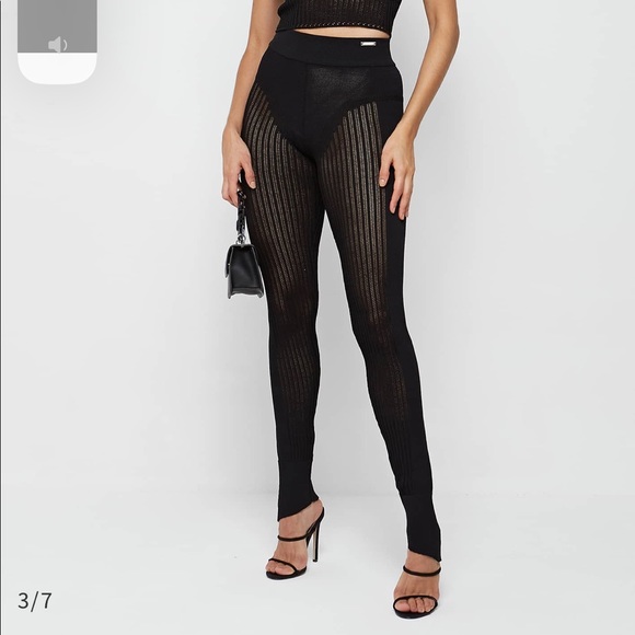 KNITTED HIGH WAIST LEGGINGS - Picture 3 of 3